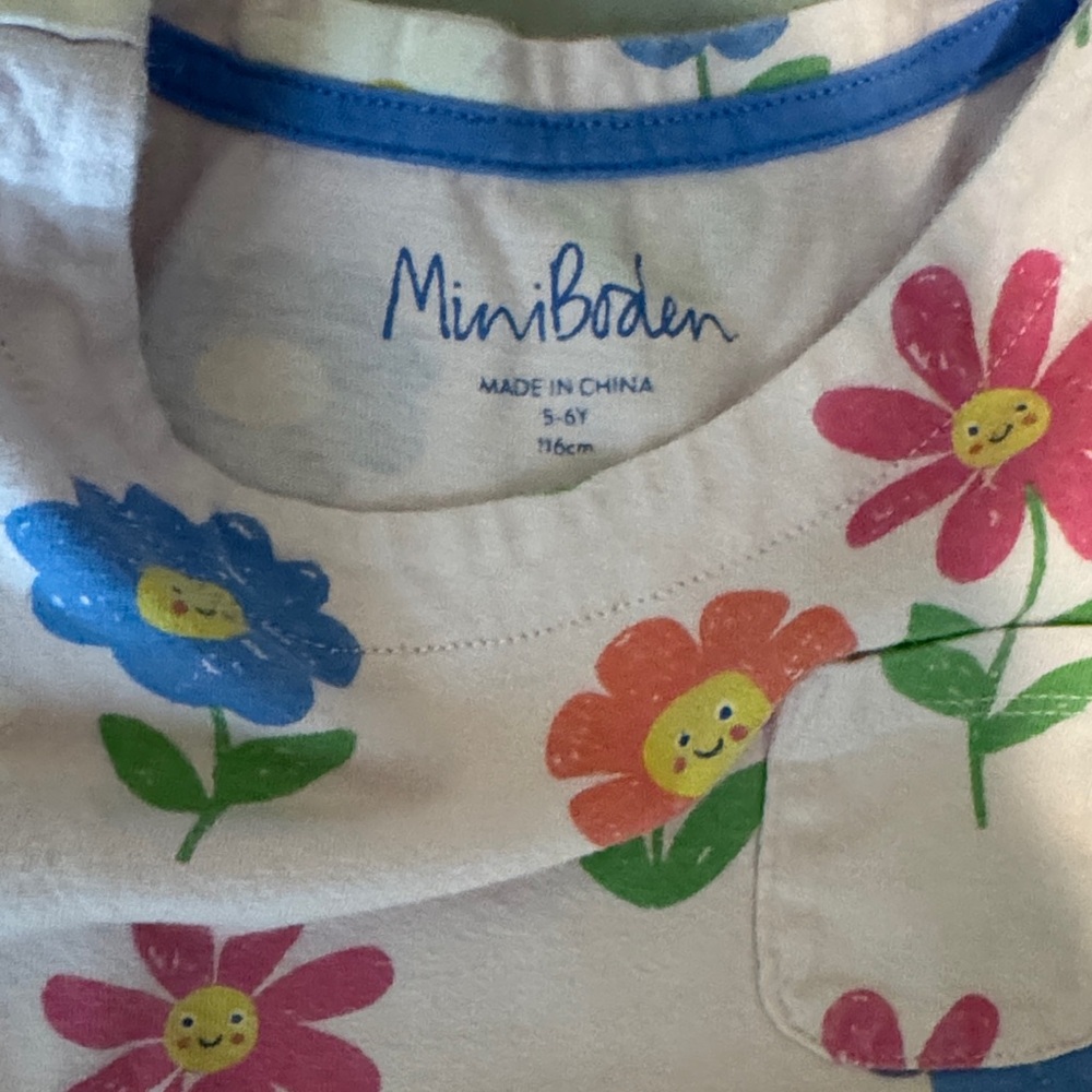 Mini Boden Pink Floral Kids Dress - Picture 2 of 2